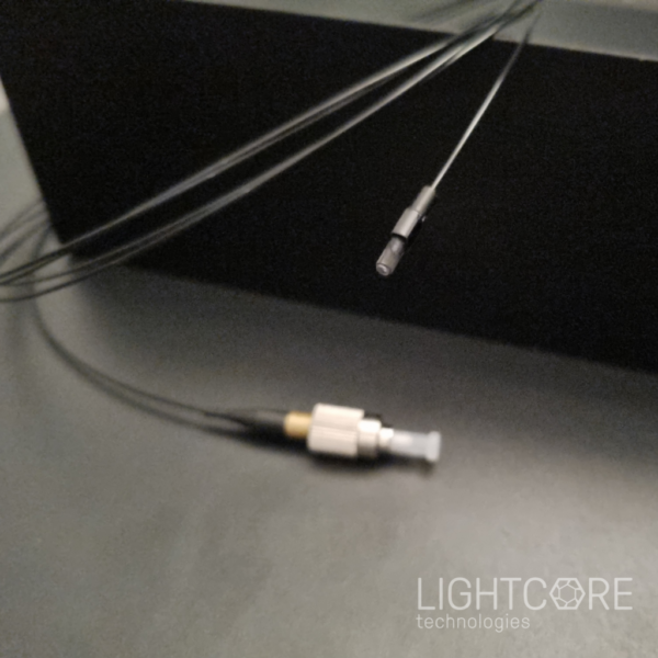 Broadband, hollow core fiber and output collimator, for Mini2P typed imaging system and neuronal activity imaging