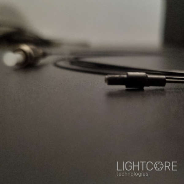 Broadband, hollow core fiber and output collimator, for Mini2P typed imaging system and neuronal activity imaging