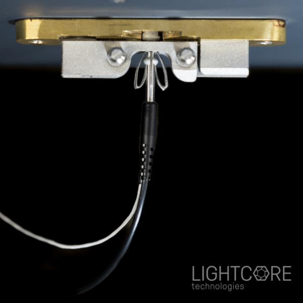 Helmet attaching the InSplorer endoscope to a freely moving mouse, for neuronal activity recording