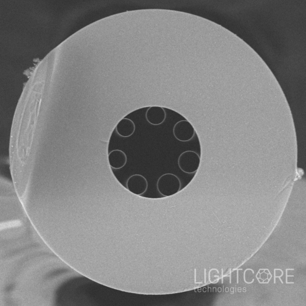 FemtoGuide broadband, low loss, low dispersion hollow core fiber for short and intense pulse delivery