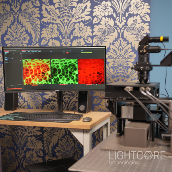 Multiphoton microscope BonXplorer microscope for multiphoton, Raman, and histology imaging