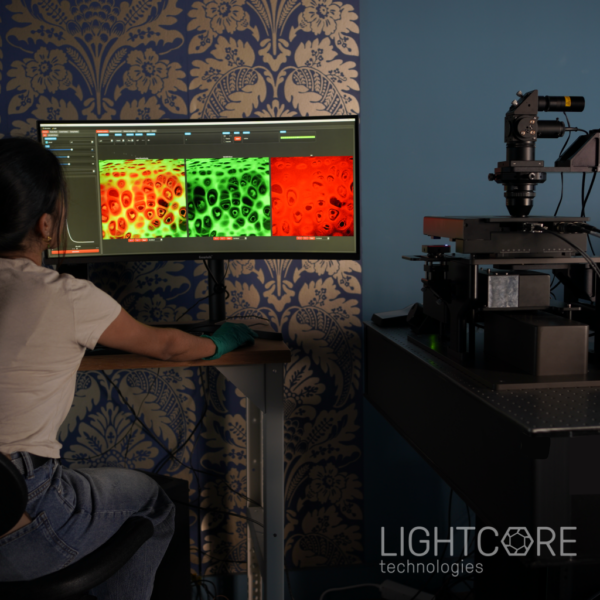 Multiphoton microscope BonXplorer microscope for multiphoton, Raman, and histology imaging